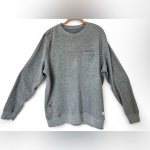 Vuori Men's Gray Jeffrey’s Pullover Sweater - Size XLarge